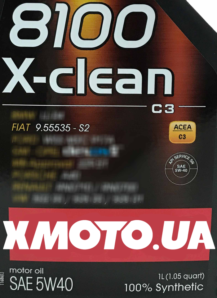 Motul 8100 x-clean for Fiat