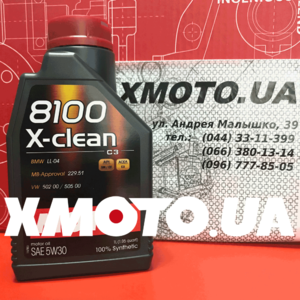 Купить Motul 8100 x-clean 5w-30 в магазине xmoto.ua Motul 8100 x-clean 5w-30 Фото 1