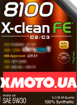 Допуски Мерседес подбор масла Мотюль | Xmoto.ua MB 229.51 Motul 8100 X-clean FE 5w30