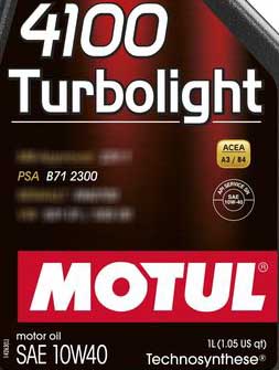 Мотюль для Ситроен и Пежо Motul 4100 Turbolight psa b71 2300