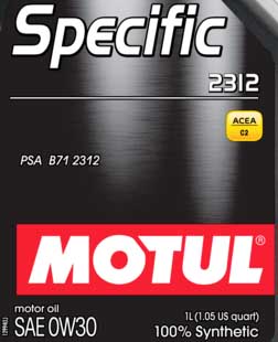 Motul for Peugeot Citroën Motul specific PSA B71 2312
